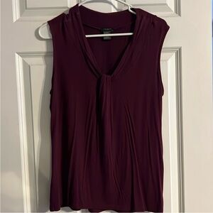 Ann Taylor Factory Women's Sleeveless Tank in Maroon/Burgundy
